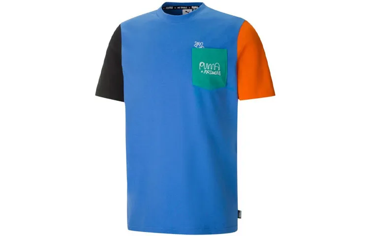 PUMA x Mr Doodle T Shirt Men's Blue