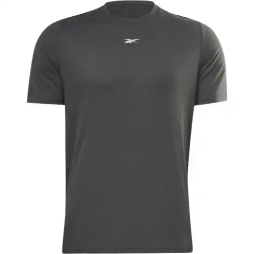 Reebok T Shirts Men's Black Crew Neck Moderate Straight Fit