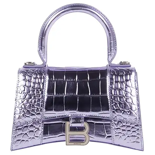Balenciaga Cow Leather Shoulder Bag, Crossbody Bag, Handbag Small Women's Purple