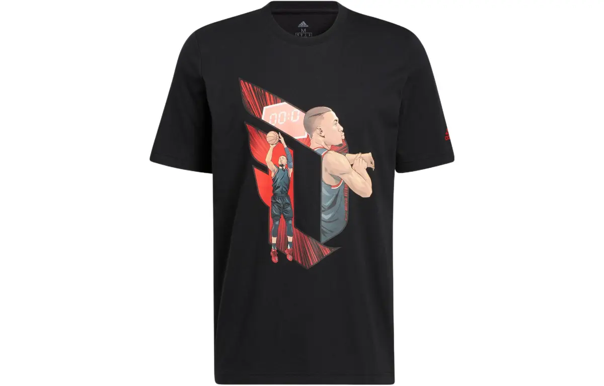 Adidas Set in Sleeve T Shirt Men's Black