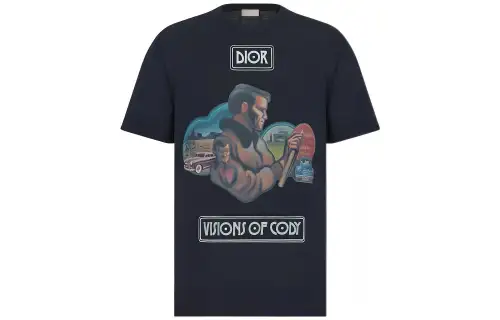 DIOR x Jack Kerouac DIOR PARLEY SS22 T Shirt Men's Blue