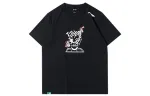 Li Ning Badminton Collection T Shirts Men's Black Crew Neck Moderate Straight Fit