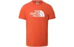 THE NORTH FACE T Shirts Men's Orange Crew Neck Moderate Straight Fit