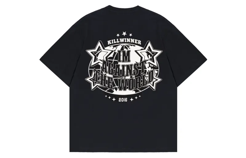 KILLWINNER T Shirts Unisex Crew Neck Moderate Straight Fit