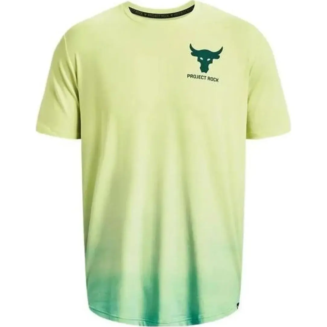 Under Armour T-Shirts Men's Green Crew Neck Moderate Straight Fit