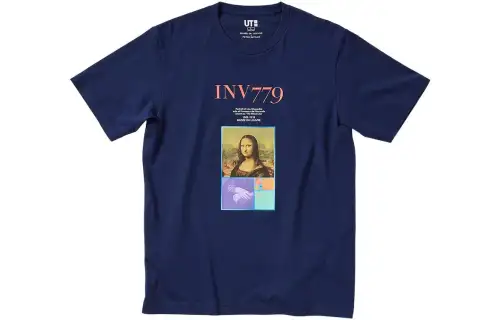 UNIQLO T Shirt Unisex Navy Blue
