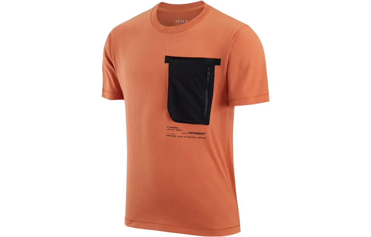 Jordan T Shirt Men's Orange Black