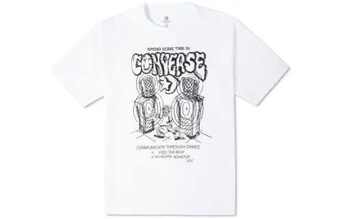 Converse Set in Sleeve T Shirt Men's White