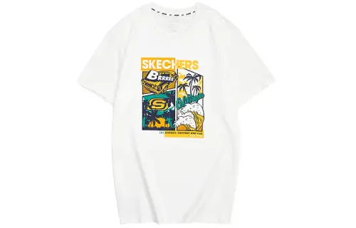 Skechers T Shirts Men's Crew Neck Moderate