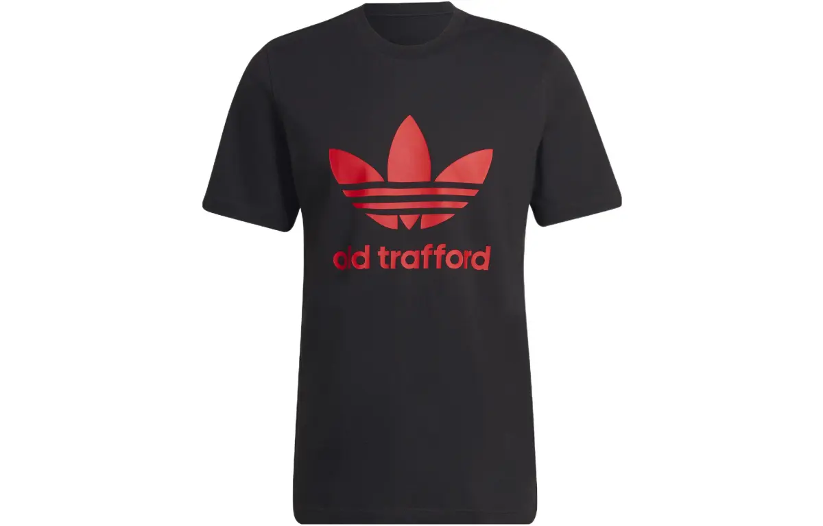 Adidas Originals T-Shirts Men's Black Crew Neck Moderate Straight Fit