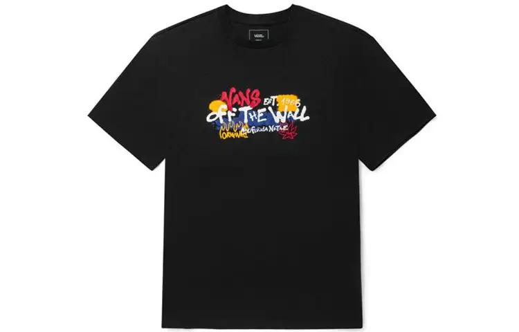 Vans Graffiti Alphabet T Shirt Unisex Black