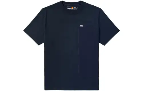 Timberland T Shirts Men's Dark Sapphire Crew Neck Moderate Straight Fit