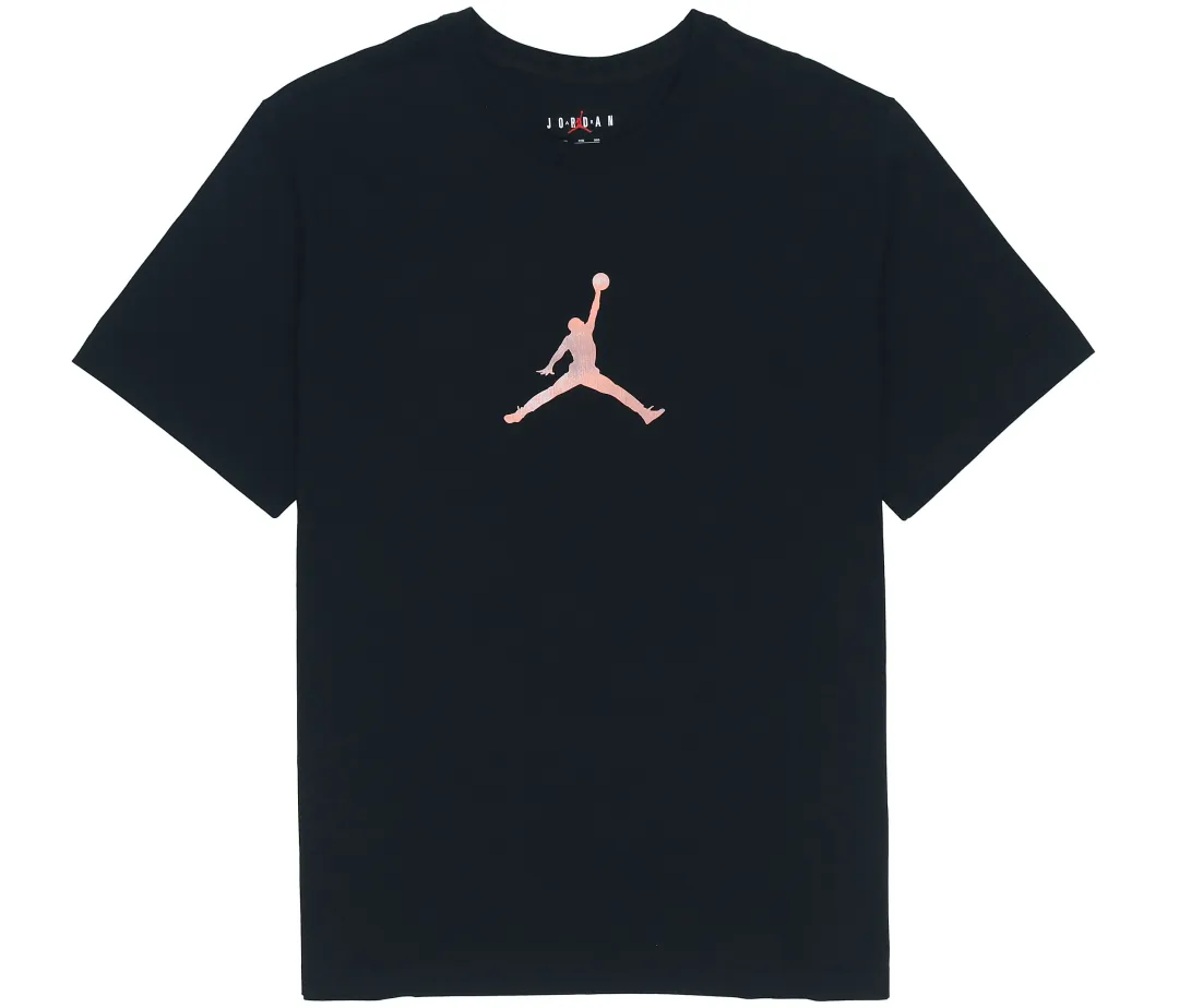 Jordan DNA T Shirts Men's Black Crew Neck Moderate Straight Fit