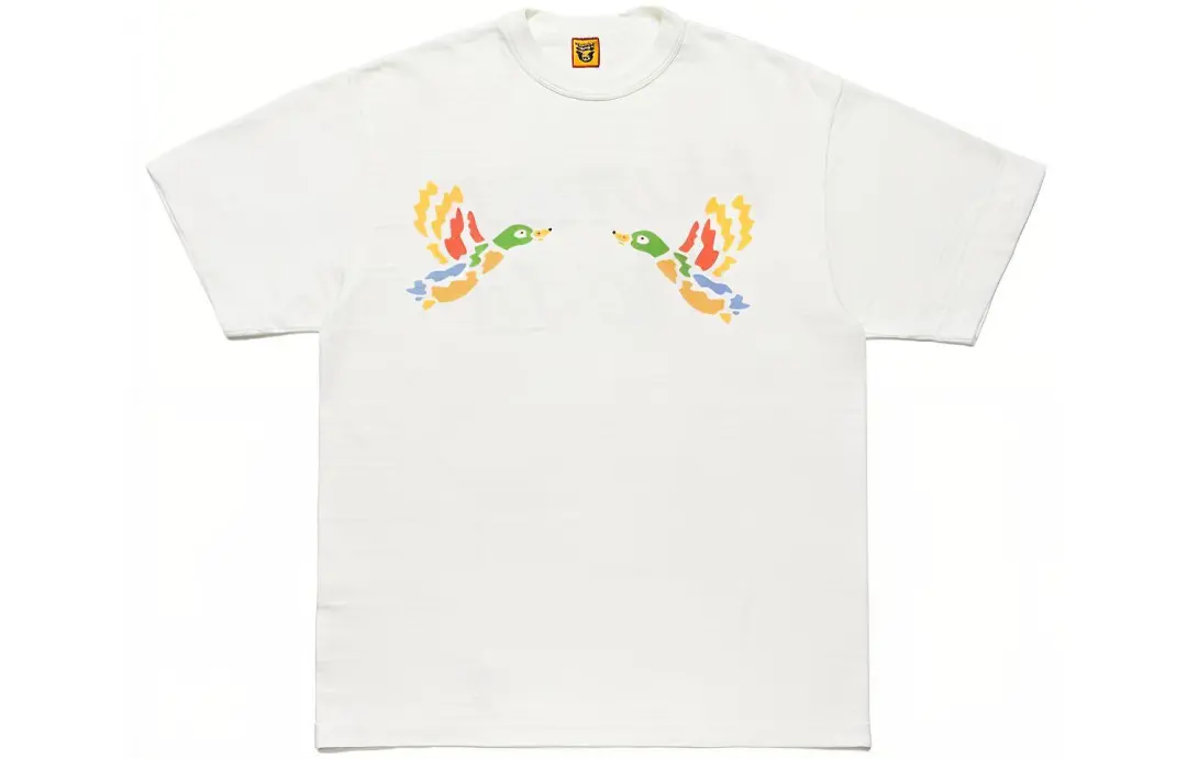 HUMAN MADE T Shirts Unisex Crew Neck Moderate Straight Fit