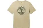 Timberland T Shirts Men's Liquorice Yellow Crew Neck Moderate Straight Fit