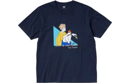 UNIQLO x ZHOUSHUHUIZHAN,LIANMINGKUAN T Shirt Unisex Marine Blue