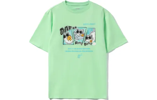 Li Ning Sports Fashion Collection T Shirts Unisex Light Mint Green Crew Neck Moderate