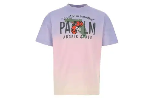 PALM ANGELS T Shirts Men's Multicolor Crew Neck Moderate Straight Fit