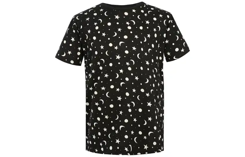 SAINT LAURENT T Shirts Men's Black Crew Neck Thin