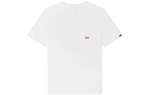 Vans T Shirts Unisex White Crew Neck Moderate Straight Fit