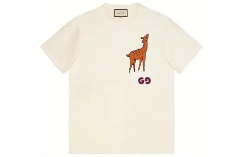 GUCCI T Shirts Unisex White Crew Neck