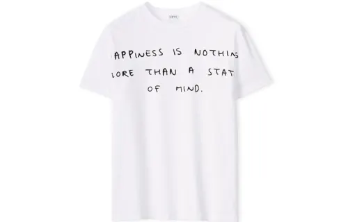LOEWE T Shirts Men's White Crew Neck Moderate