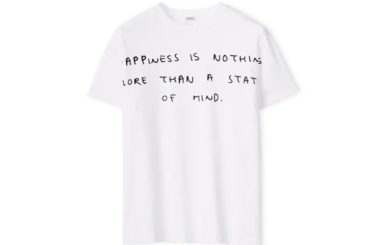 LOEWE T Shirts Men's White Crew Neck Moderate