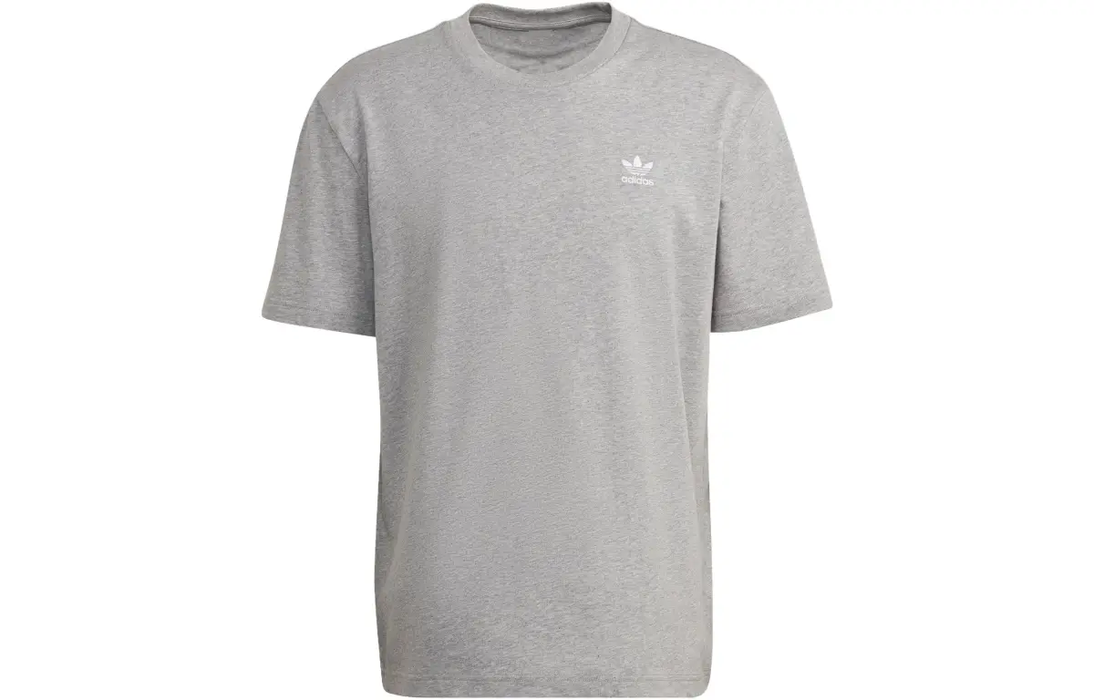 Adidas Originals ADICOLOR T-Shirts Men's Gray Crew Neck Moderate Straight Fit