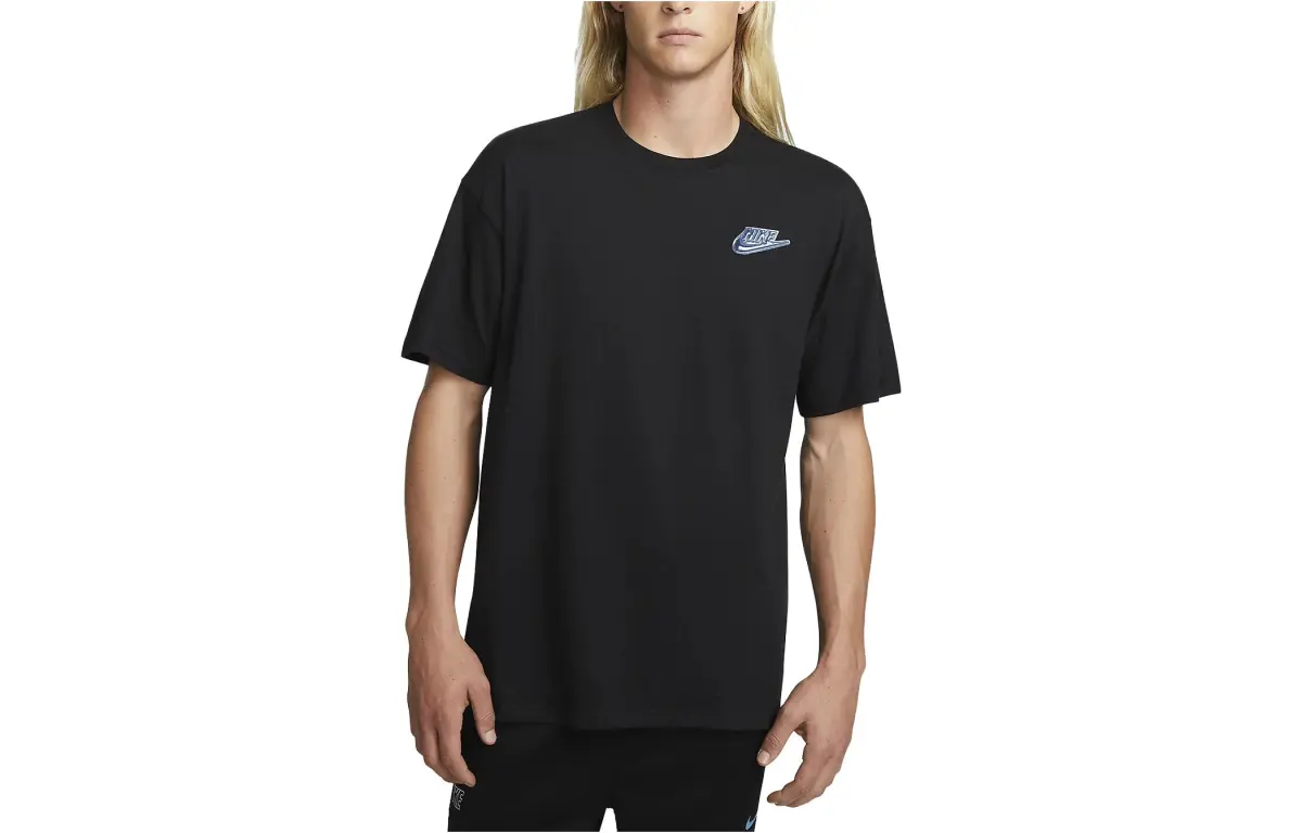 Nike Drop Shoulder Sleeve T-Shirt Men's Black