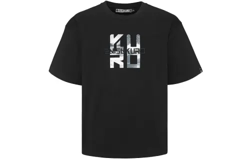 EVISU T Shirts Men's Black Crew Neck Moderate Straight Fit
