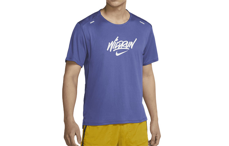 Nike Running T Shirt Men’s Dark Purple Gray