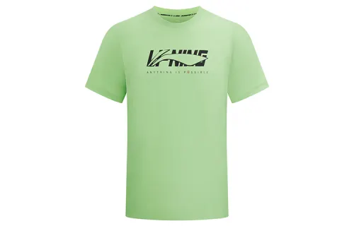 Li Ning Badminton Collection T Shirt Unisex Sky Water Green