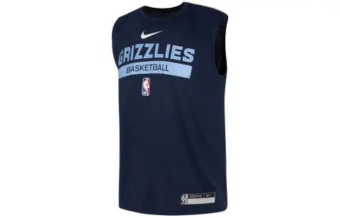 Nike T-Shirts Men's Dark Blue Crew Neck Moderate
