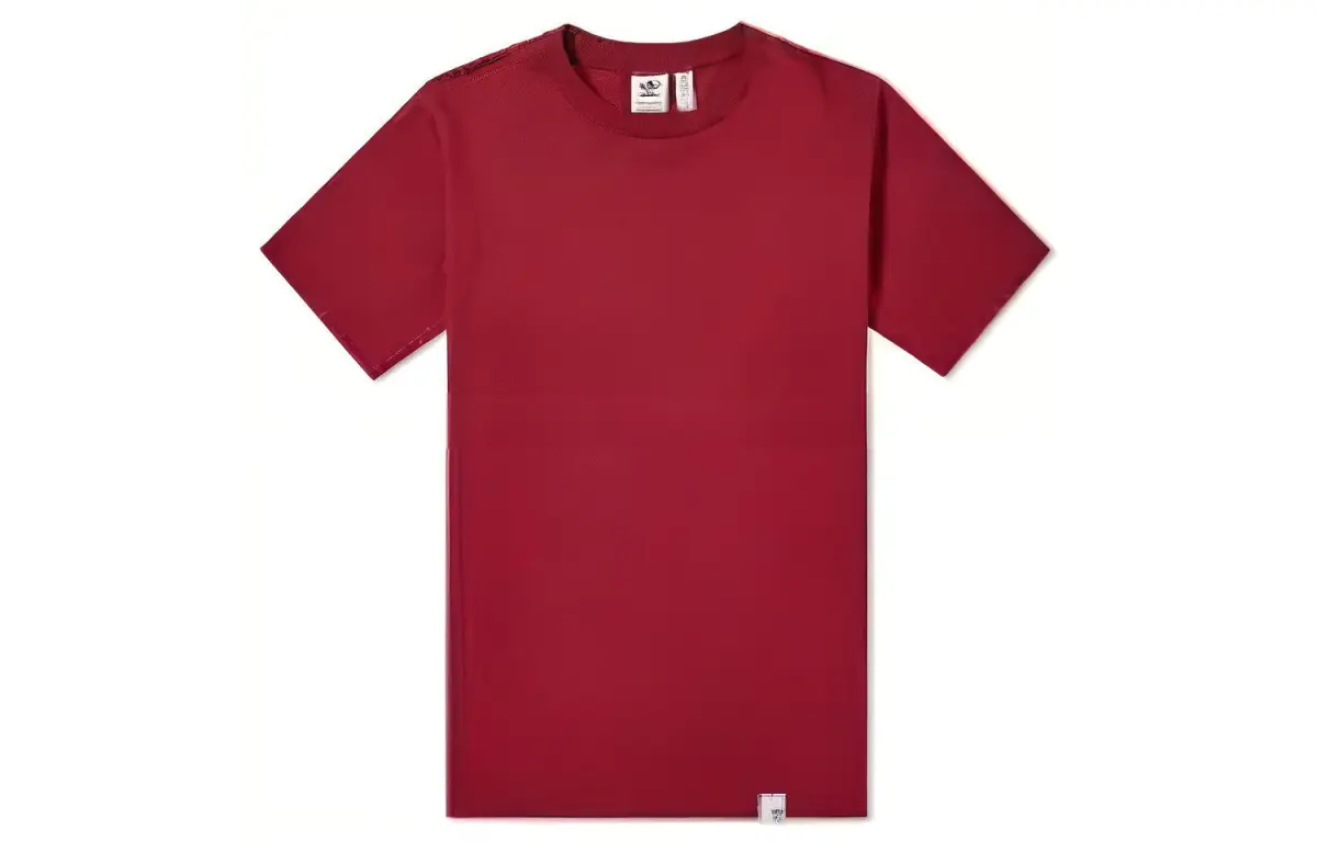 Adidas T-Shirts Men's Red Crew Neck Moderate Straight Fit