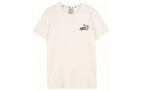 Skechers T Shirt Unisex Marshmallow White
