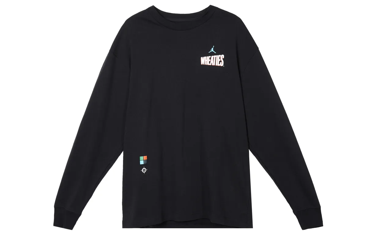 Jordan Flight MVP T-Shirts Men's Black Crew Neck Moderate Straight Fit
