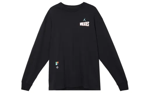 Jordan Flight MVP T Shirts Men's Black Crew Neck Moderate Straight Fit