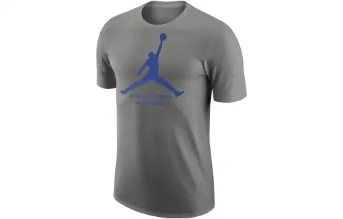 Jordan T Shirts Men's Gray Crew Neck Thin