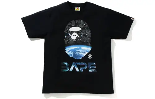 Bape Space Camo Ape Head Tee