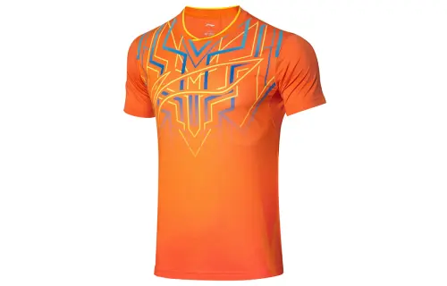 Li Ning Table Tennis Collection T Shirt Men's Orange Red