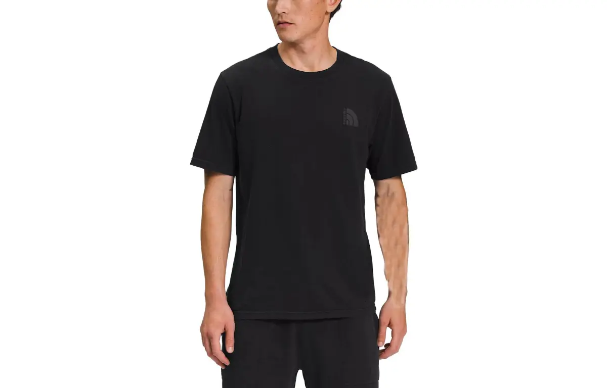 THE NORTH FACE T-Shirts Men's Black Crew Neck Moderate Straight Fit