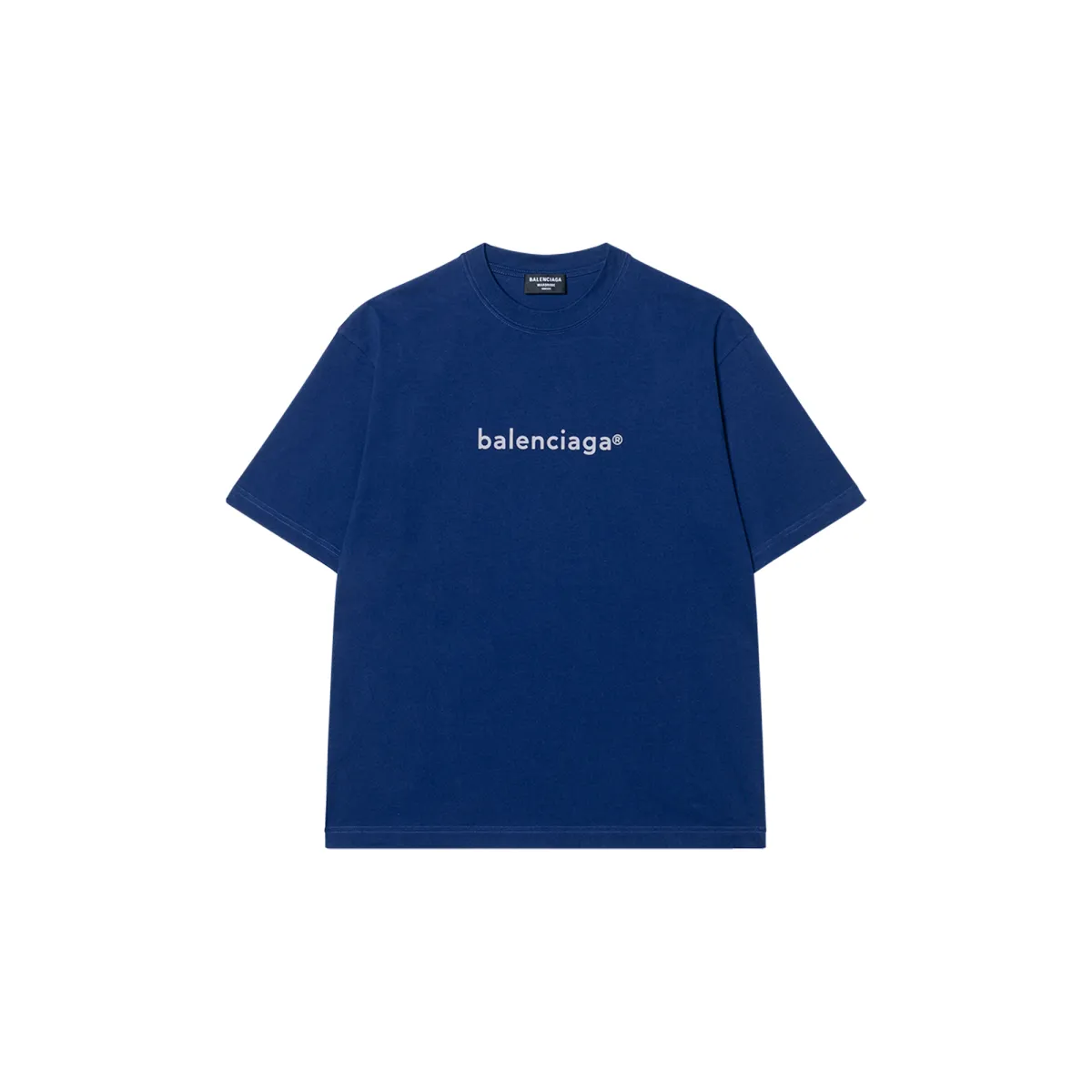 Balenciaga T Shirt Regular Fit Men's Blue