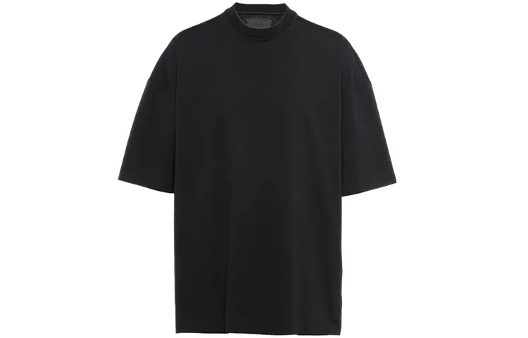 PRADA T Shirts Men's Black Crew Neck Moderate