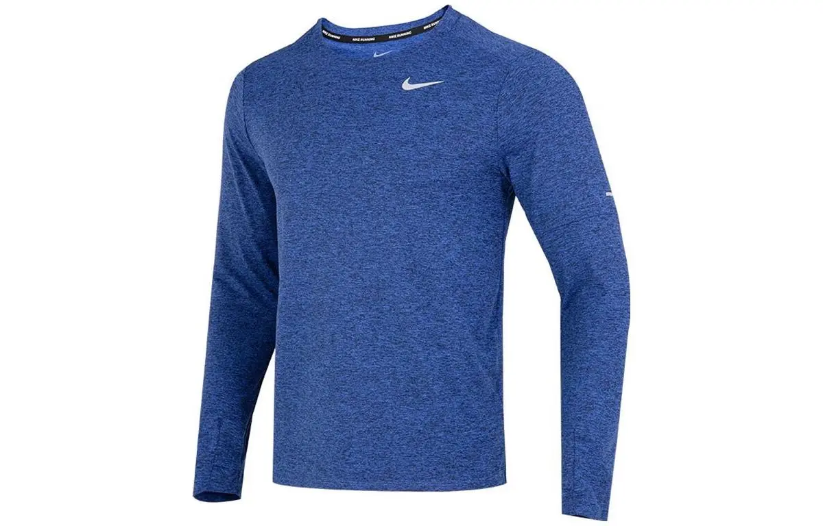 Nike T-Shirts Men's Blue Crew Neck Moderate