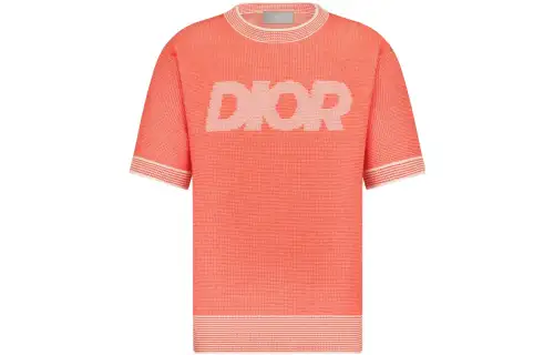 DIOR SS23 T Shirt Men's Coral Red