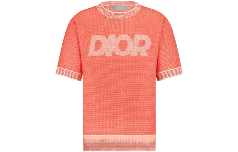 DIOR SS23 T Shirt Men's Coral Red