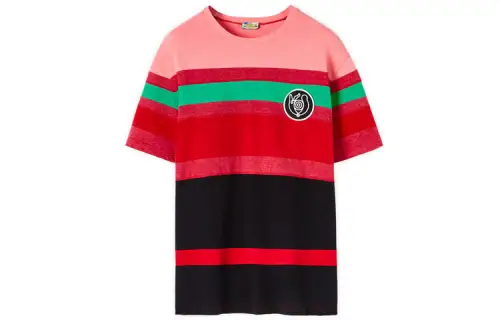 LOEWE T Shirts Men's Red Crew Neck Moderate Straight Fit