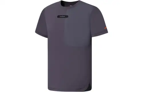 Li Ning Fitness Series T Shirt Unisex Earth Surface Gray