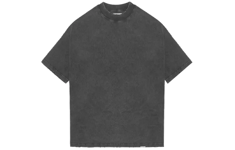 REPRESENT T Shirts Men's Dark Gray Crew Neck Moderate Heavyweight