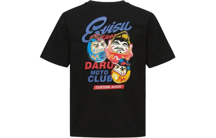 EVISU T Shirts Men's Crew Neck Moderate Straight Fit